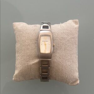 Nine West Silver and Cream Women's Watch